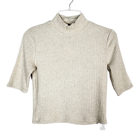 ZARA ribbed high neck top NWT - Picture 2 of 6
